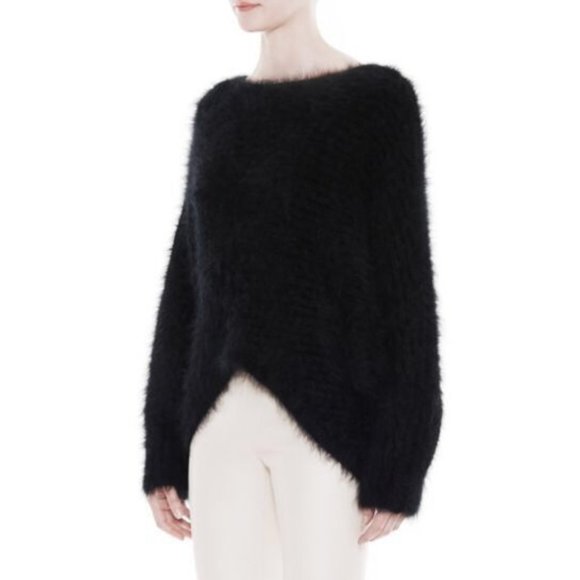 NWT Helmut Lang $780 Veneered Angora Fuzzy Sweater